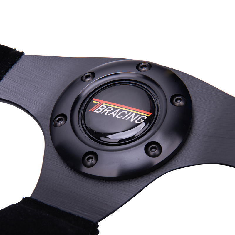 Universal 326MM Suede Steering Wheel Leather Steering Wheel Drift Racing